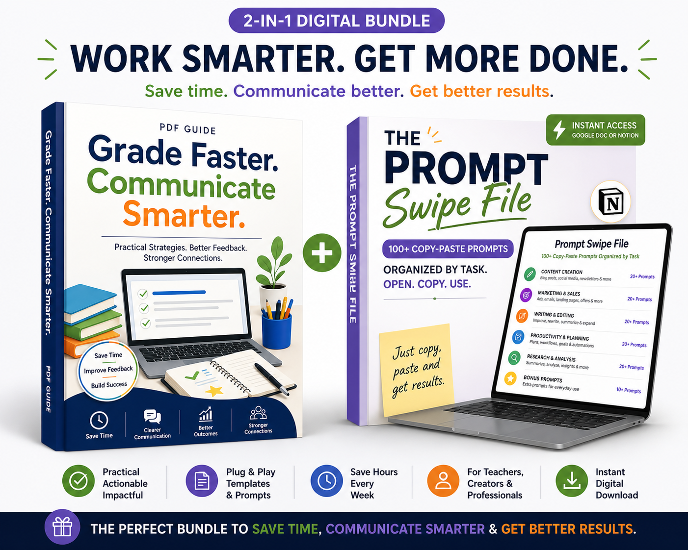The Teacher's AI Starter Pack: The K-12 Teacher's AI Prompt Playbook + The Prompt Swipe File